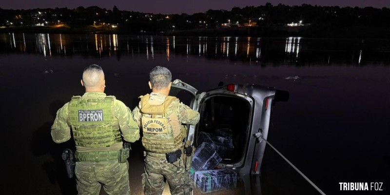 Ação da PF e PM resulta em prisão e apreensão de veículo carregado com maconha em Foz do Iguaçu